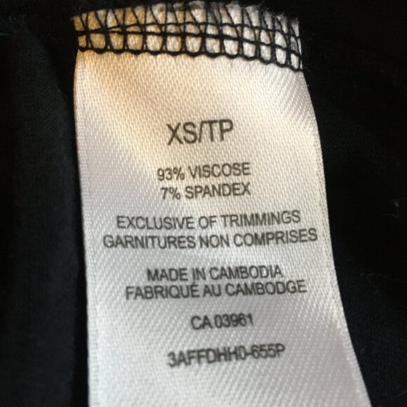 Denver Hayes Black Red White Plaid Mock Neck Viscose Long Sleeve Top XS - Picture 6 of 13